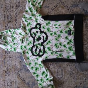 Mens SAGA patterned hoodie